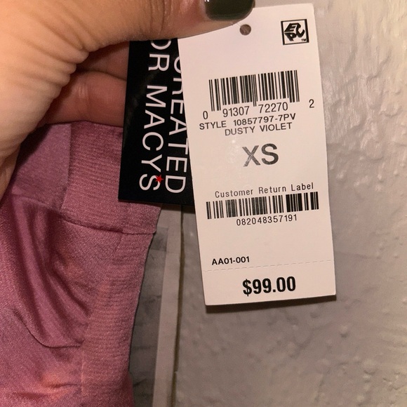 Dusty Violet Summer Dress XS - Picture 5 of 5